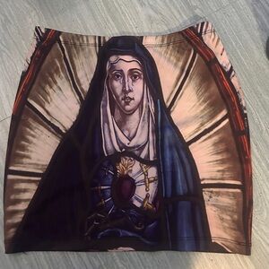 Virgin Mary Mini Skirt